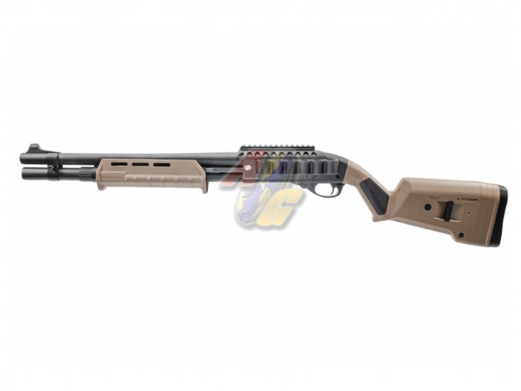 --Out of Stock--Golden Eagle M870 MP M-Lok Style Gas Pump Action Shotgun ( Tan ) - Click Image to Close