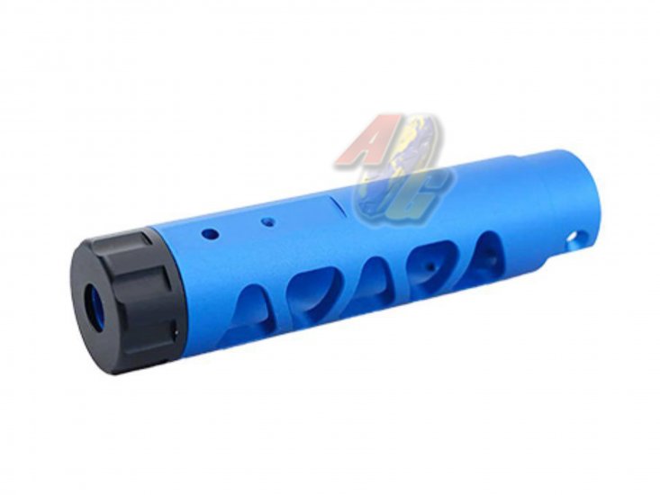5KU CNC Aluminum Outer Barrel For Action Army AAP-01 GBB ( Type D/ Blue ) - Click Image to Close
