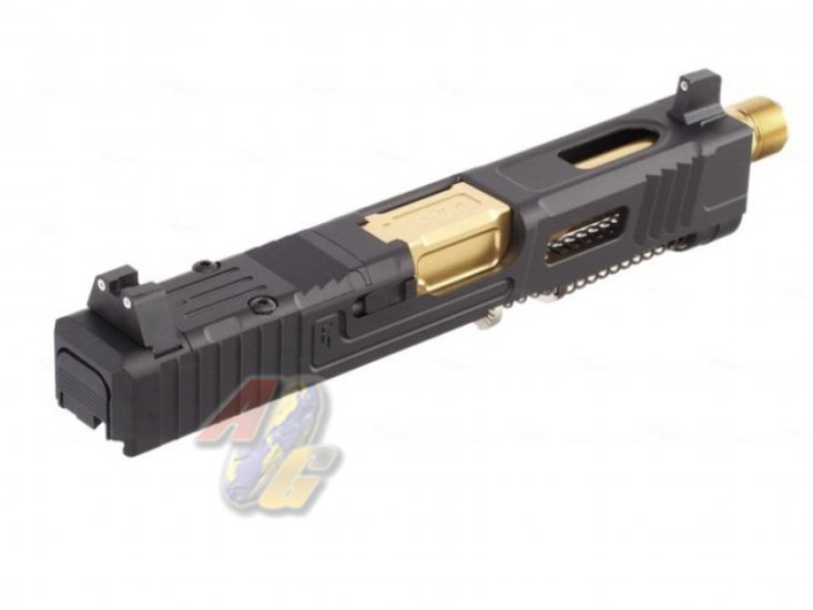 VFC Fowler Industries MKII Glock 19 Gen.4 GBB Airsoft Complete Upper Slide Set ( Aluminum ) - Click Image to Close