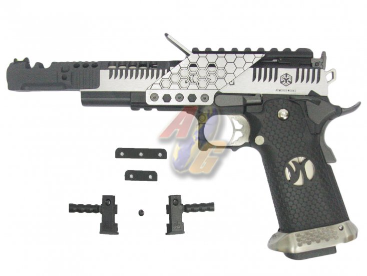 Armorer Works .38 Supercomp Race GBB with Scope Mount ( 2-Tone/ Full-Auto ) - Click Image to Close