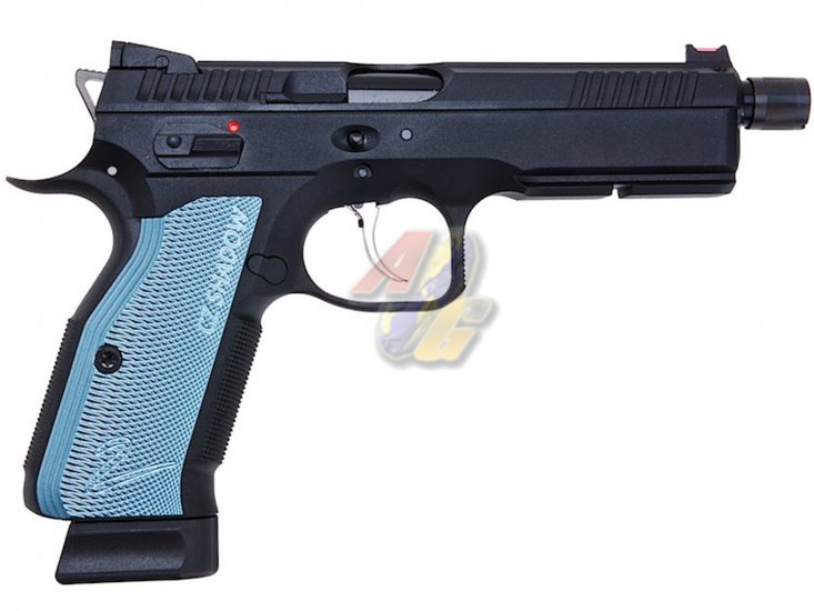 KJ Works CZ Shadow 2 GBB with Thread Barrel ( Co2 ) - Click Image to Close