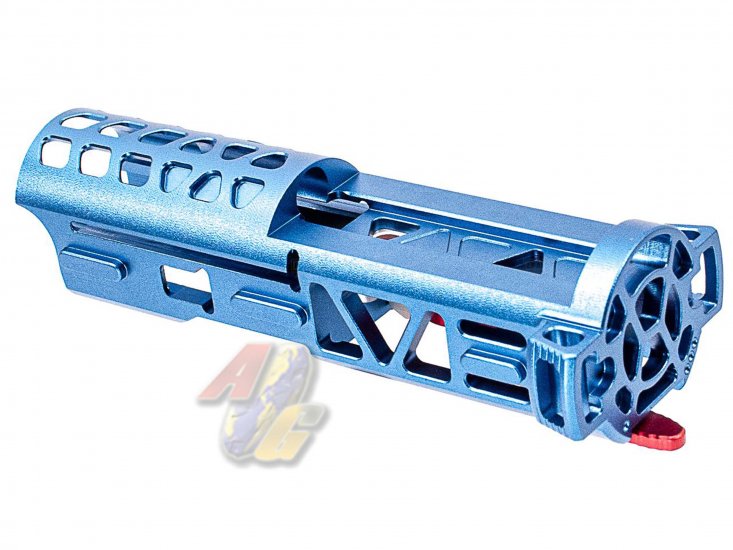 5KU Lightweight CNC Aluminum Bolt with Selector Switch For Action Army AAP-01 GBB ( Blue ) - Click Image to Close