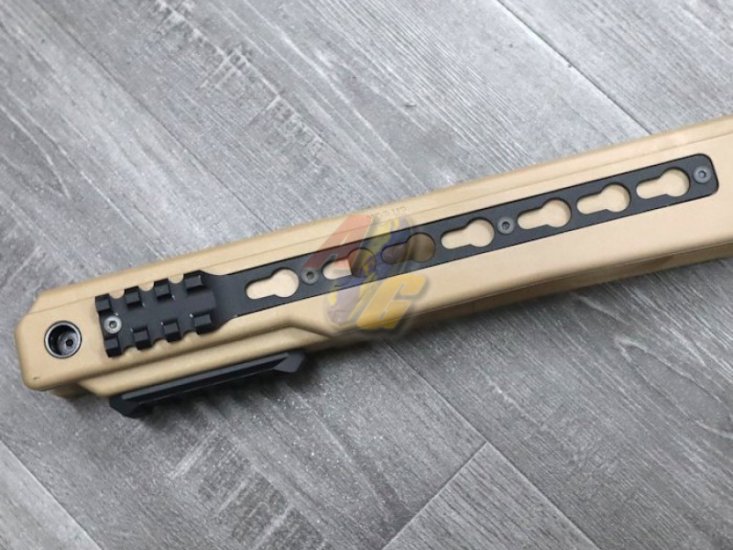 SLONG TSR-100 Tactical Stock For Tokyo Marui VSR-10/ SLONG WSR-100 Sniper Rifle ( TAN ) - Click Image to Close