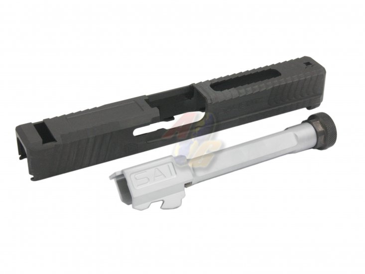 --Out of Stock--EMG SAI Steel BLU Slide Kit For EMG SAI BLU GBB Pistol ( Silver Barrel ) - Click Image to Close