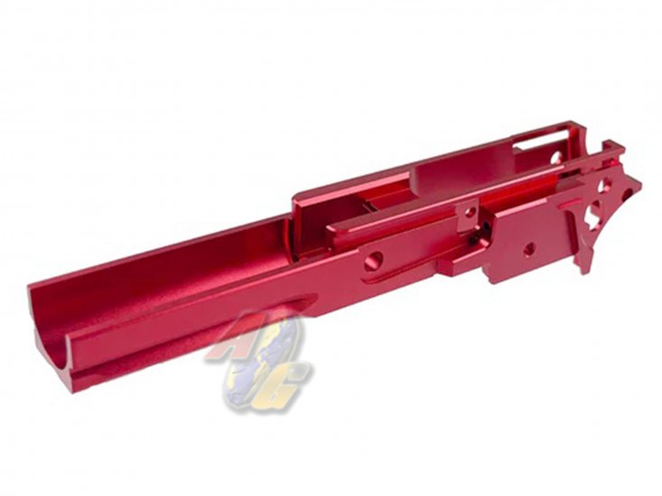 5KU CNC Aluminum Middle Frame For Tokyo Marui Hi-Capa Series GBB ( Type 4/ Red ) - Click Image to Close