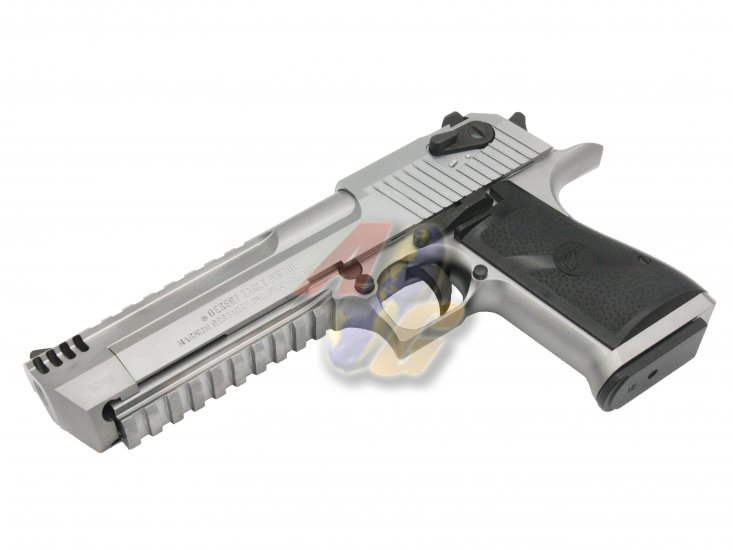 Cybergun/ WE Full Metal Desert Eagle L6 .50AE Pistol ( Silver/ Licensed by Cybergun ) - Click Image to Close