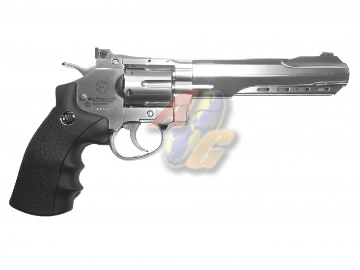 --Out of Stock--GUN HEAVEN 702 6 inch 6mm CO2 Revolver ( Silver ) - Click Image to Close