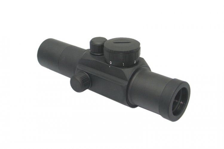 King Arms Red Dot Scope ( 30MM/ Cross Reticle ) - Click Image to Close