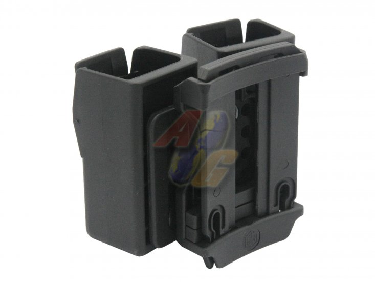 APS Lockable Magazine Pouch For Airsoft 9mm/ .40 Magazine ( Double / Black ) - Click Image to Close