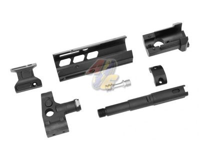 SLR Airsoftworks ION 4.7" Light M-Lok EXT Extended Rail Conversion Kit Set For Tokyo Marui AKM GBB ( Black ) ( by DYTAC )