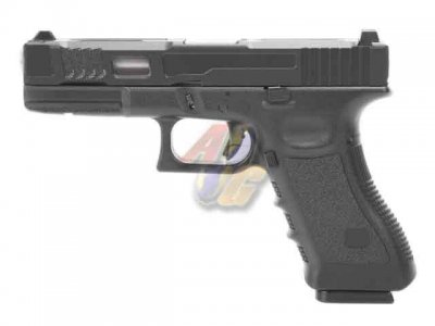 --Out of Stock--King Arms CNC Aluminium Custom II GBB Pistol ( Black/ Black )