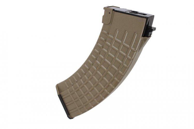 King Arms 600 Rounds Waffle Pattern Magazine For AK Series ( DE ) - Click Image to Close