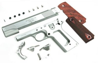 --Out of Stock--Guarder Cerakote Silver SA TRP Kit For Tokyo Marui MEU Series GBB ( Hairline Polishing )
