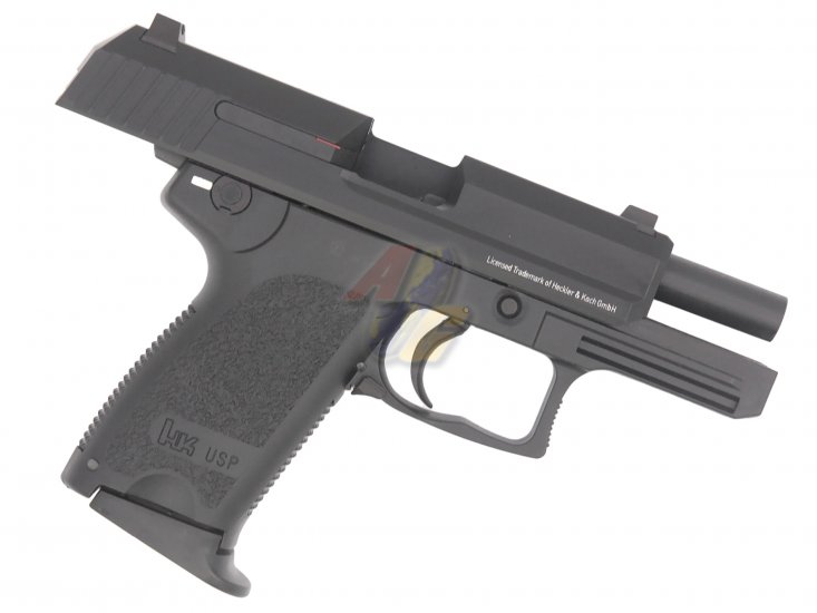Umarex/ KWA H&K USP Compact GBB Pistol (Black/ Licensed) - Click Image to Close