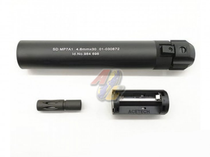 --Out of Stock--Angry Gun x Acetech Tracer For KWA/ KSC MP7 Series GBB ( Black ) - Click Image to Close