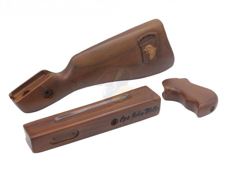 V-Tech M1A1 Wood Stock Kit For Cybergun/ WE M1A1 GBB ( Airborne ) - Click Image to Close
