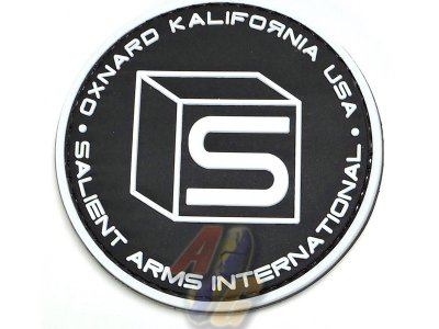 Salient Arms International SAI Logo PVC Morale Patch ( BK/ WH )