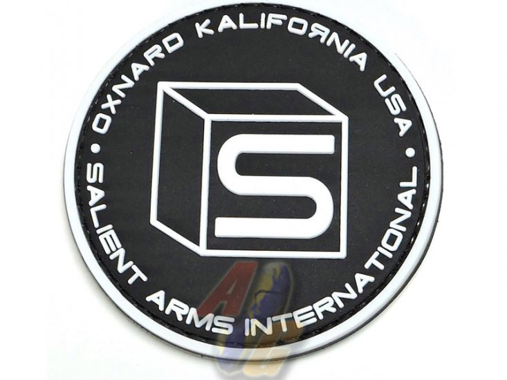 Salient Arms International SAI Logo PVC Morale Patch ( BK/ WH ) - Click Image to Close