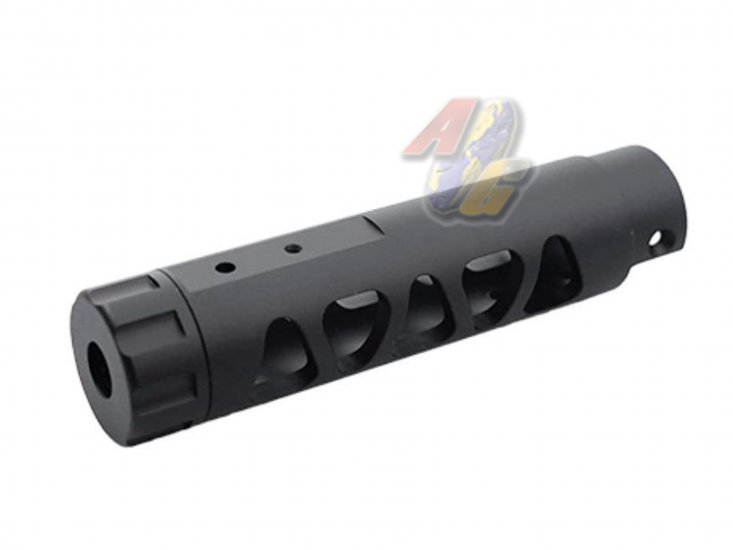 5KU CNC Aluminum Outer Barrel For Action Army AAP-01 GBB ( Type D/ Black ) - Click Image to Close