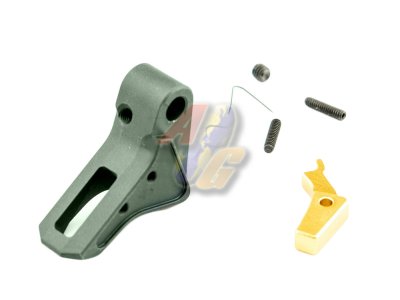 --Out of Stock--Ready Fighter FI Style CNC Aluminum Trigger For G Series GBB ( TI Grey )