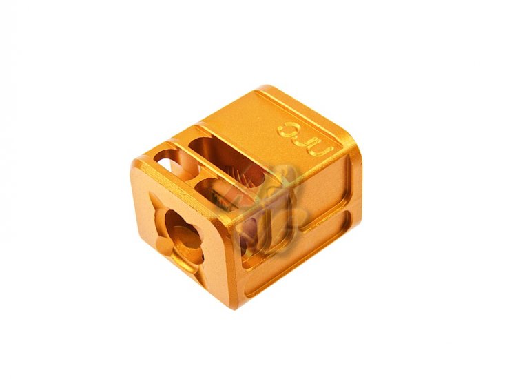 --Out of Stock--Airsoft Surgeon SPARC-L Compensators ( 14mm-/ Gold ) - Click Image to Close