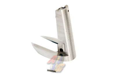 --Out of Stock--Nova Housing For Marui 1911A1 ( Checkered W/ Magwell - Stainless Steel )