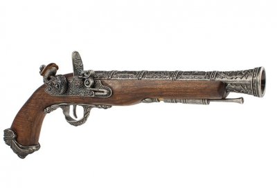 --Out of Stock--HFC Pirate Flintlock Gas Pistol ( Silver )