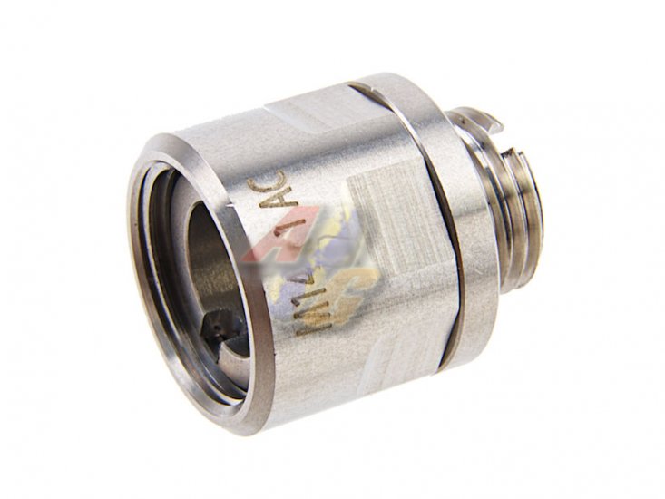 COWCOW Technology A01 Stainless Steel Silencer Adaptor ( Silver ) - Click Image to Close