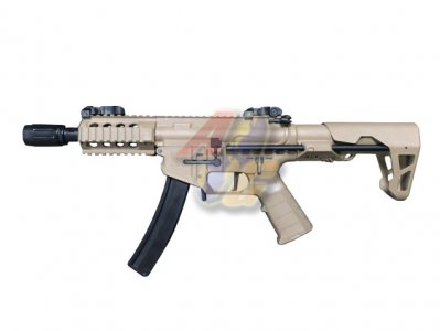 --Out of Stock--KING ARMS PDW 9mm SBR Shorty AEG ( Dark Earth )