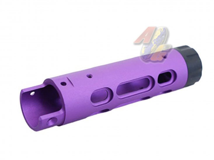 5KU CNC Aluminum Outer Barrel For Action Army AAP-01 GBB ( Type B/ Purple ) - Click Image to Close