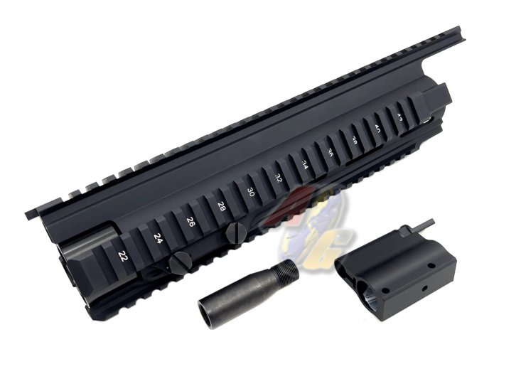 Airsoft Artisan G28 DSI Style Handguard For Umarex/ VFC HK417 AEG, GBB ( Black ) - Click Image to Close