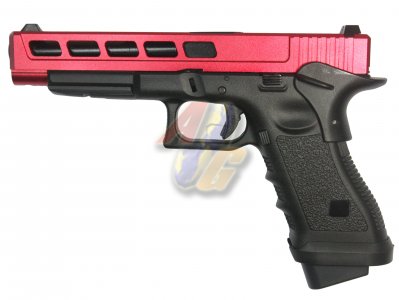 --Out of Stock--Army CNC Metal Slide H34 F Style GBB Pistol ( Red )