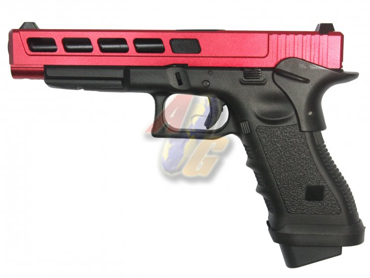 --Out of Stock--Army CNC Metal Slide H34 F Style GBB Pistol ( Red ) - Click Image to Close