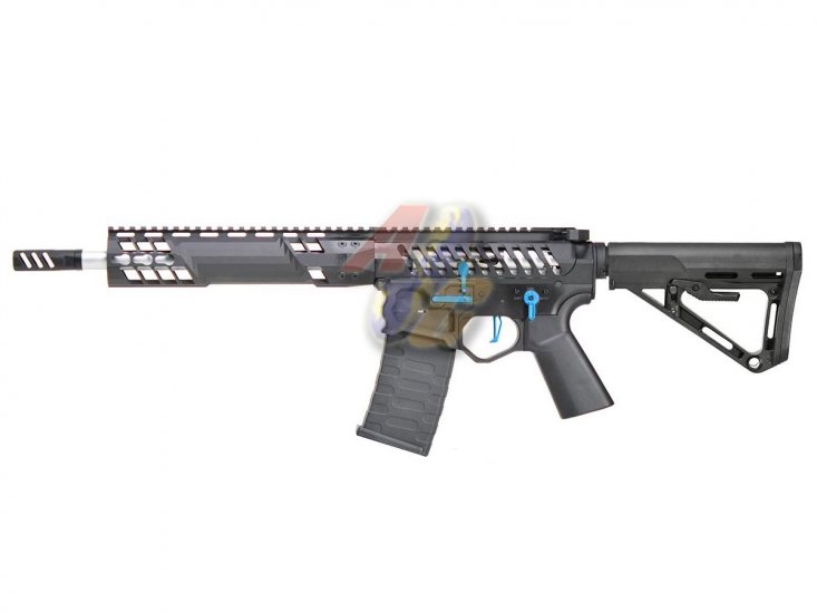 EMG F1 SBR BDR-15 AEG ( Black/ Blue Switch/ RS-3 Stock ) ( by APS ) - Click Image to Close