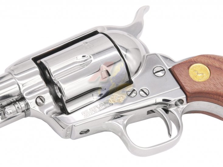 AGT Full Stainless Steel SAA 5.5 Inch Gas Revolver ( Stainless Mirror Finish ) - Click Image to Close