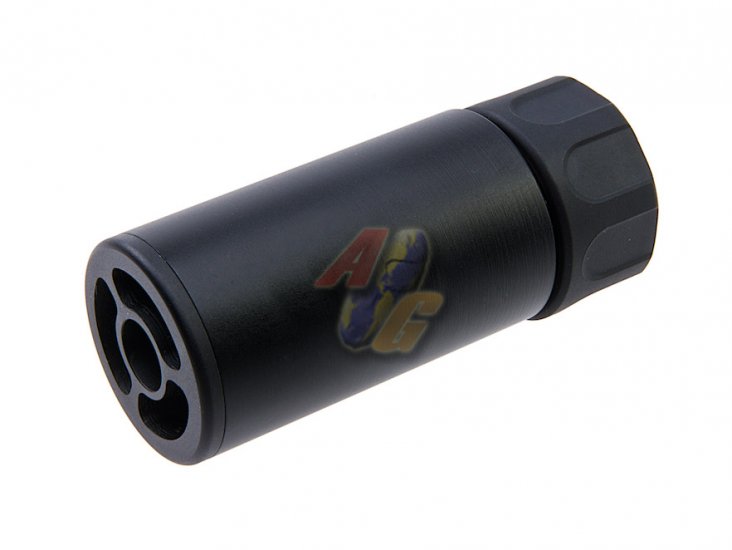 5KU QD WARDEN Silencer with 4 Prong Flash Hider ( 14mm-/ Black/ V2 ) - Click Image to Close