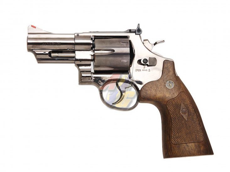 Umarex S&W M29 Co2 Revolver ( 3 Inch, Titanium Black/ Brown Grip ) ( by WinGun ) - Click Image to Close