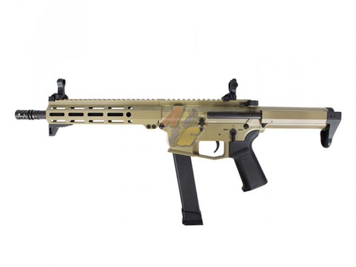 S&T/ EMG Angstadt Arms UDP-9 10.5" Full Metal G3 AEG ( TAN ) - Click Image to Close