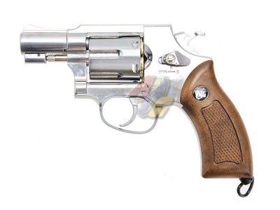 --Out of Stock--WG 733B 2inch 6mm Co2 Revolver ( Silver/ Brown Grip )