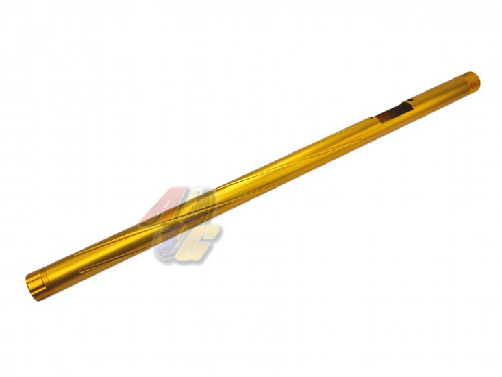 SLONG Aluminum Outer Barrel For Tokyo Marui VSR-10 with 430mm Inner Barrel ( Gold ) - Click Image to Close