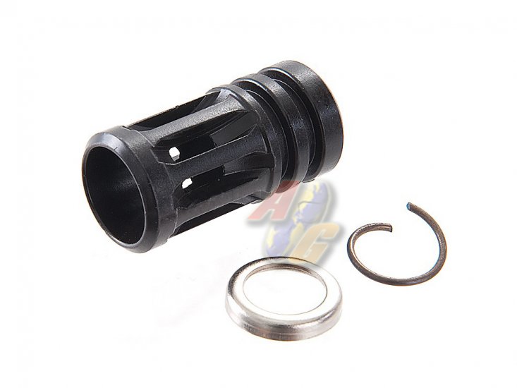 APS Bird Cage Flash Hider For ASR M4 Series AEG ( 14mm+ ) - Click Image to Close