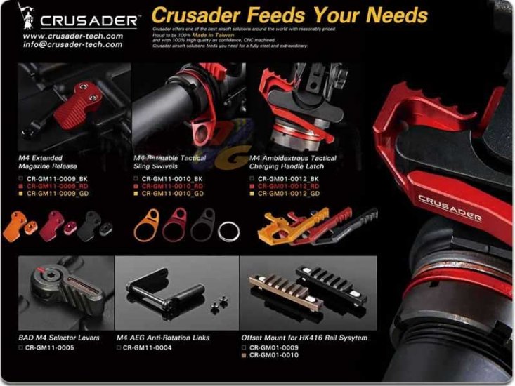 --Out of Stock--Crusader Rotatable Tactical Sling Swivel ( Red ) - Click Image to Close