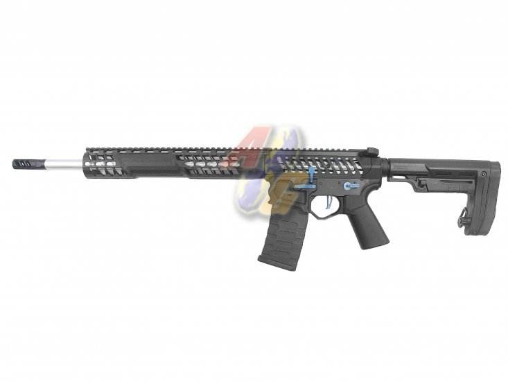 EMG F1 AEG ( Black/ Blue Switch/ RS-2 Stock ) ( by APS ) - Click Image to Close