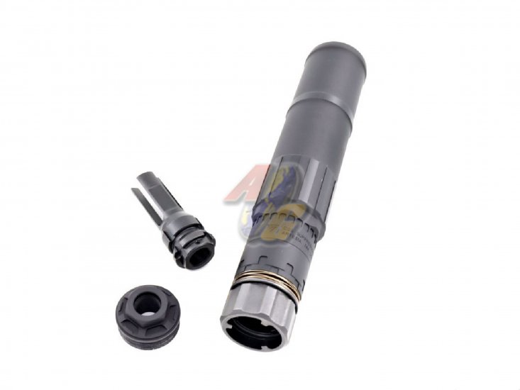 Airsoft Artisan CGS QD Dummy Silencer with DA Flash Hider ( 14mm-/ Black ) - Click Image to Close