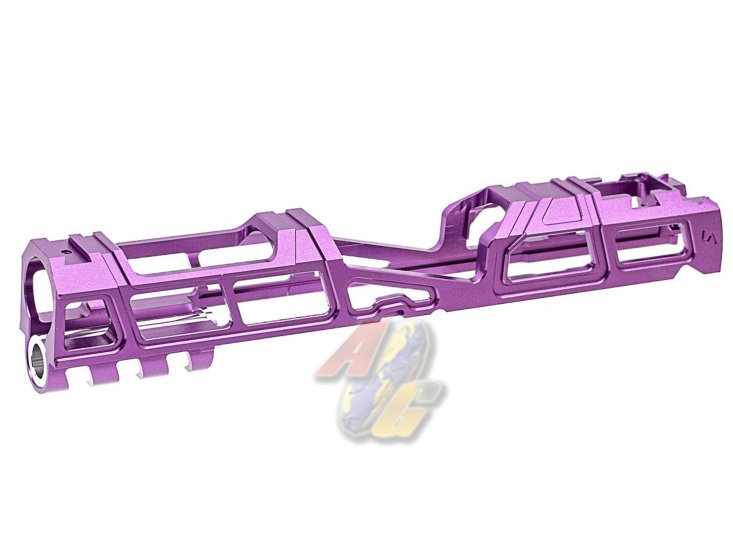 LA Capa T6 Aluminum 5.1 Hyper Slide For Tokyo Marui Hi-Capa Series GBB ( Purple ) - Click Image to Close
