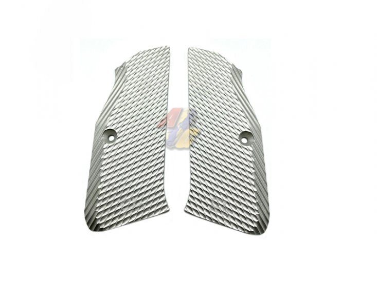 CL CNC Aluminum Grip For KJ Works CZ Shadow 2 GBB ( Silver ) - Click Image to Close