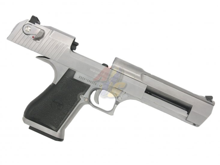Cybergun/ WE Full Metal Desert Eagle .50AE Pistol ( Silver/ Licensed by Cybergun ) - Click Image to Close
