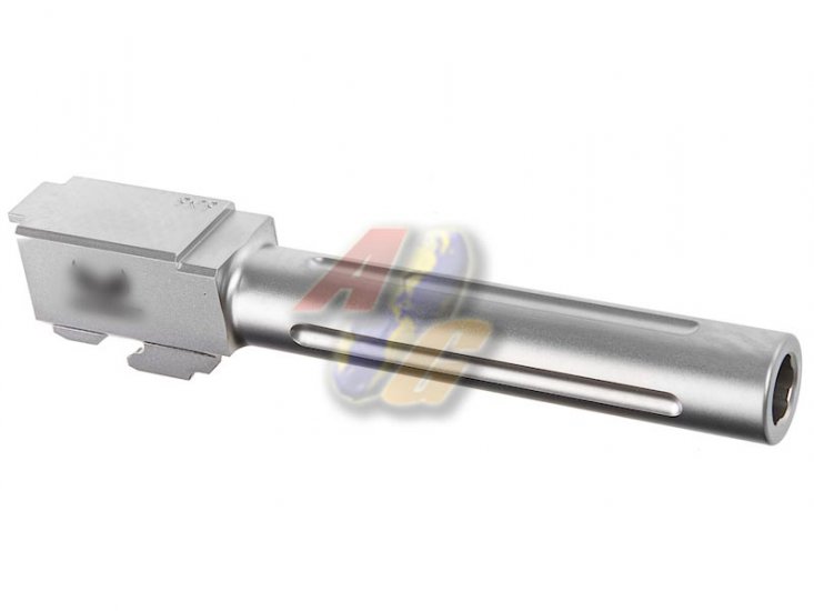 --Out of Stock--GunsModify CNC SF Stainless Steel Fluted Barrel For Tokyo Marui G17 GBB ( Silver ) - Click Image to Close