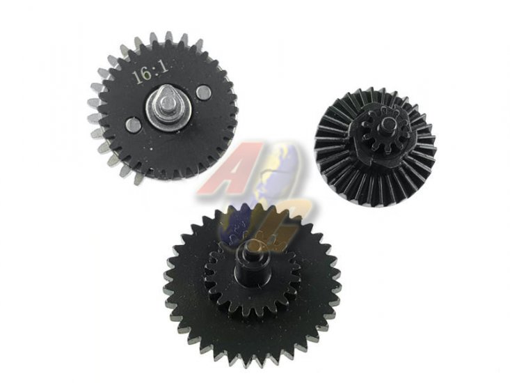 Armyforce CNC Steel Speed-Up 16:1 Gear Set For AEG - Click Image to Close