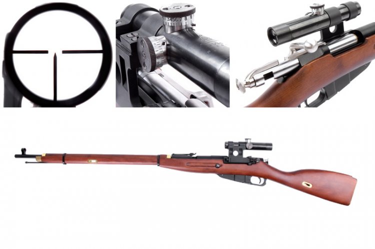 King Arms Mosin-Nagant 1891/30 Rifle (Gas) w/ Scope - Click Image to Close